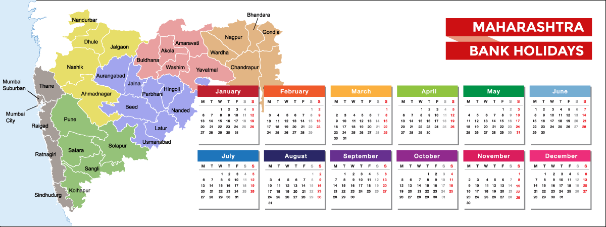 Maharashtra Bank Holidays List 2021